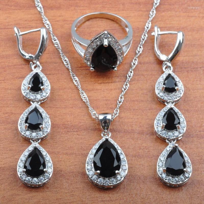 Necklace Earrings Set For Women Water Drop Crystal Jewelry Engagement Wedding Bridal Party Cubic Zircon Rings Sets JS0183, Picture shown
Necklace Earrings Set For Women Water Drop Crystal Jewelry Engagement Wedding Bridal Party Cubic Zircon Rings Sets JS0183, Picture shown