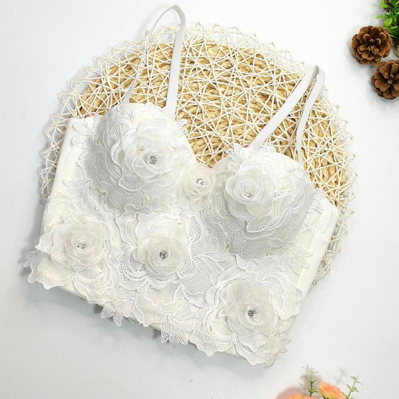 Women' Tanks C870 Women Fashion Sexy Lace Embroidery Stitching Flowers Bead Pure Color Short Bustier Corset Crop Tops, White
Women' Tanks C870 Women Fashion Sexy Lace Embroidery Stitching Flowers Bead Pure Color Short Bustier Corset Crop Tops, White