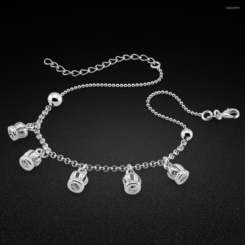 Anklets Classic Pure Genuine 925 Sterling Silver Bead Crown Chain Anklet For Women Girls Friends Feet Jewelry Leg Bracelet Barefoot
Anklets Classic Pure Genuine 925 Sterling Silver Bead Crown Chain Anklet For Women Girls Friends Feet Jewelry Leg Bracelet Barefoot