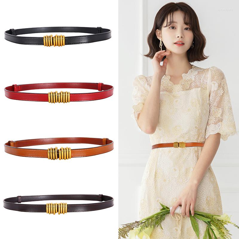 Belts 2022 Non-perforated Leather Waist Belt For Women Retro Fashion Jeans Dress Slimming Body Pair Buckle Waistband Brown Black
Belts 2022 Non-perforated Leather Waist Belt For Women Retro Fashion Jeans Dress Slimming Body Pair Buckle Waistband Brown Black