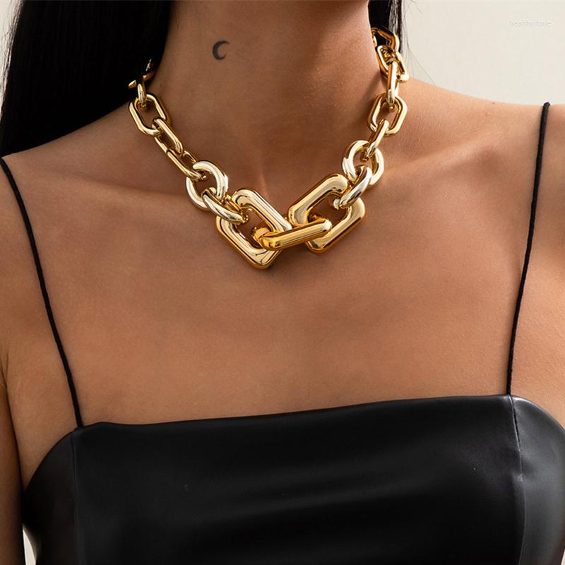 Choker Punk Hyperbole Thick Curb Cuban CCB Plastic Necklaces For Women Gold Color Chunky Collar Collier Neck Jewelry
Choker Punk Hyperbole Thick Curb Cuban CCB Plastic Necklaces For Women Gold Color Chunky Collar Collier Neck Jewelry