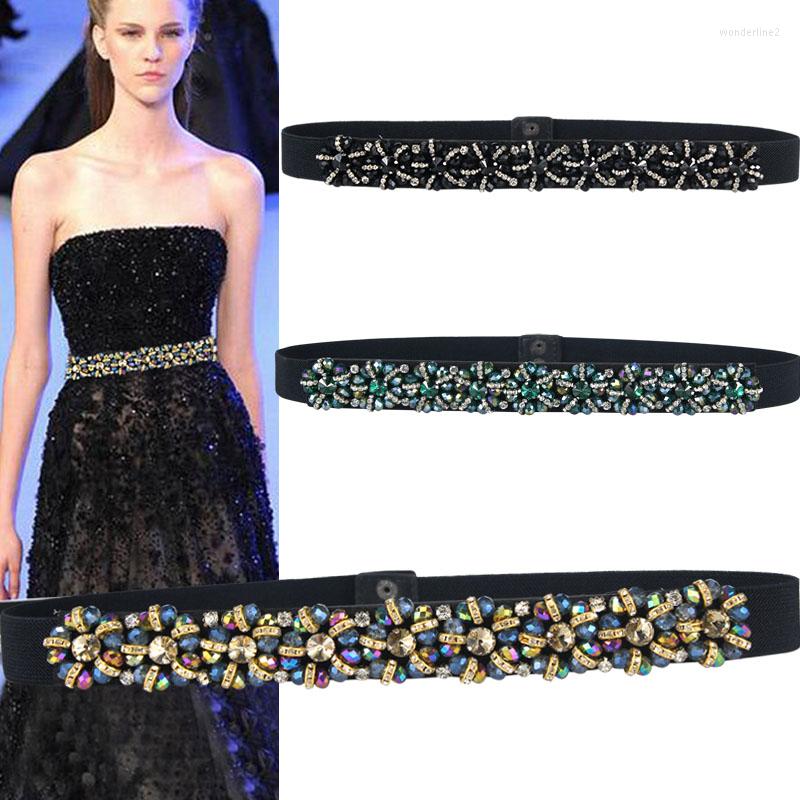 Belts GOLDLILUO Luxury Royal Rhinestone Belt Women's Glass Drill Crystal Elastic Waist Dress Wedding Accessory, Black
Belts GOLDLILUO Luxury Royal Rhinestone Belt Women's Glass Drill Crystal Elastic Waist Dress Wedding Accessory, Black