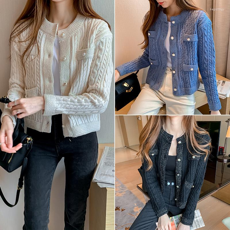 Women's Knits Korean Elegant Women O-Neck Knitted Cardigans Single-Breasted Slim Twisted Sweater Female Autumn And Winter Outwear Tops, Black
Women's Knits Korean Elegant Women O-Neck Knitted Cardigans Single-Breasted Slim Twisted Sweater Female Autumn And Winter Outwear Tops, Black