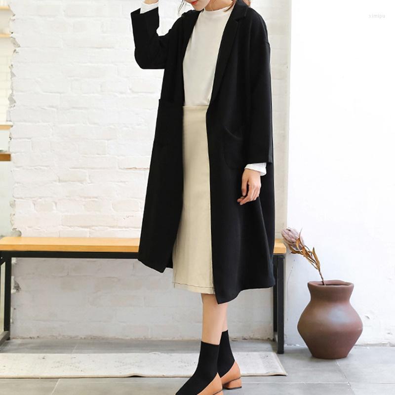 Women' Trench Coats Autumn And Winter Women' Coat Thin Korean Fashion Long-Sleeved Temperament Long Section Casual Jacket OS282
Women' Trench Coats Autumn And Winter Women' Coat Thin Korean Fashion Long-Sleeved Temperament Long Section Casual Jacket OS282