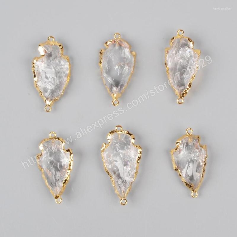 Pendant Necklaces BOROSA 5Pcs/lot Arrival Gold Color Rough Natural White Quartz Carved Arrowhead Connector Double Bails G0942
Pendant Necklaces BOROSA 5Pcs/lot Arrival Gold Color Rough Natural White Quartz Carved Arrowhead Connector Double Bails G0942