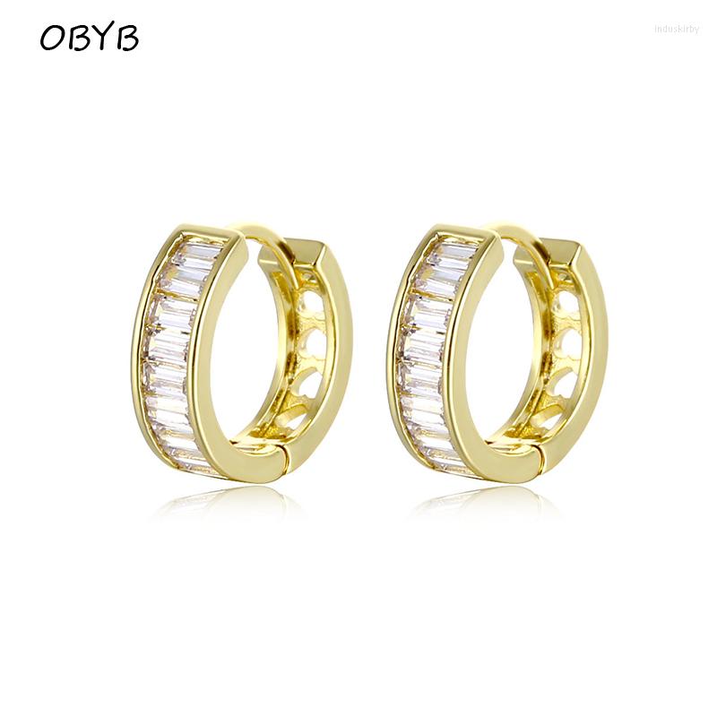 Hoop Earrings OBYB High Quality Gold Silver Color Piercing Ear Buckle Cubic Zircon Circle For Women Elegant Fashion Jewelry Gift
Hoop Earrings OBYB High Quality Gold Silver Color Piercing Ear Buckle Cubic Zircon Circle For Women Elegant Fashion Jewelry Gift