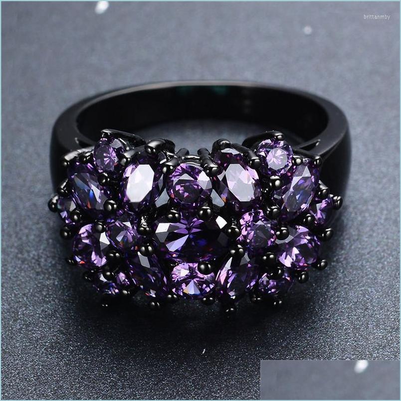 Wedding Rings Wedding Rings Small Oval Purple Crystal Zircon Star Flower For Women Men Vintage Black Gold Mticolor Stone Ring Female Dhy8W
Wedding Rings Wedding Rings Small Oval Purple Crystal Zircon Star Flower For Women Men Vintage Black Gold Mticolor Stone Ring Female Dhy8W
