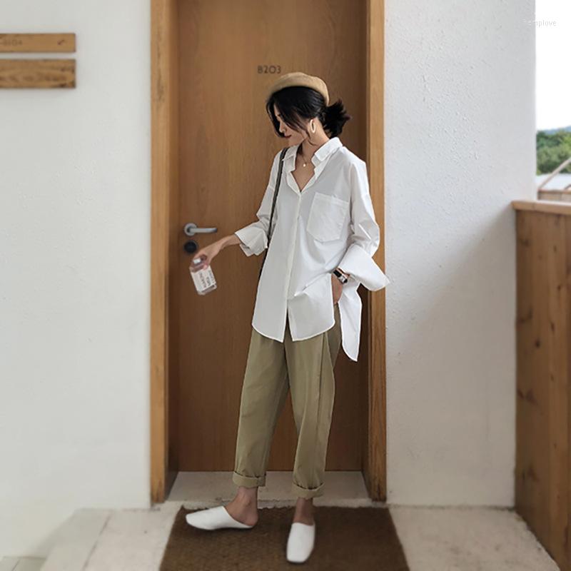 Women's Blouses Women Shirts White Tunic Plain Oversized Blouse Long Sleeve Korean Style Solid Casual Asymmetrical Loose Party Blusas Tops
Women's Blouses Women Shirts White Tunic Plain Oversized Blouse Long Sleeve Korean Style Solid Casual Asymmetrical Loose Party Blusas Tops