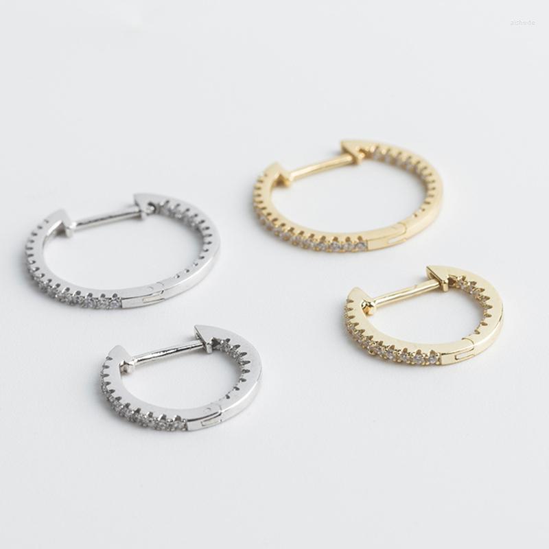 Hoop Earrings 925 Sterling Silver Earring Fashion White Zircon Round Ear Ring Temperamen Wild Simple Trend Female Girl Jewelry
Hoop Earrings 925 Sterling Silver Earring Fashion White Zircon Round Ear Ring Temperamen Wild Simple Trend Female Girl Jewelry