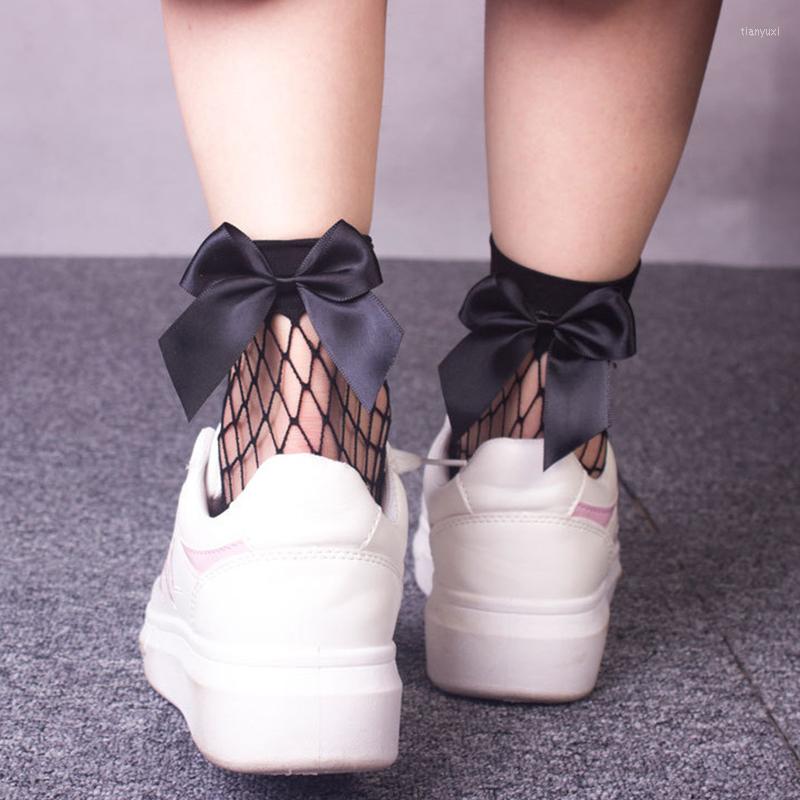Women Socks Sexy Hollow Breathable Black Mesh Acrylic Fibres Cute Bow Short Ankle Girls Fishnet Multicolor, Pink bowknot
Women Socks Sexy Hollow Breathable Black Mesh Acrylic Fibres Cute Bow Short Ankle Girls Fishnet Multicolor, Pink bowknot