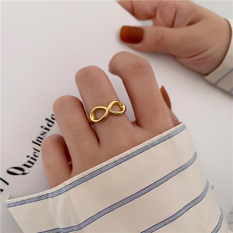 Wedding Rings Gold-plated Smooth Infinity Symbol Number 8 Stainless Steel Fashion Personality 18k Gold European Christmas Woman
Wedding Rings Gold-plated Smooth Infinity Symbol Number 8 Stainless Steel Fashion Personality 18k Gold European Christmas Woman