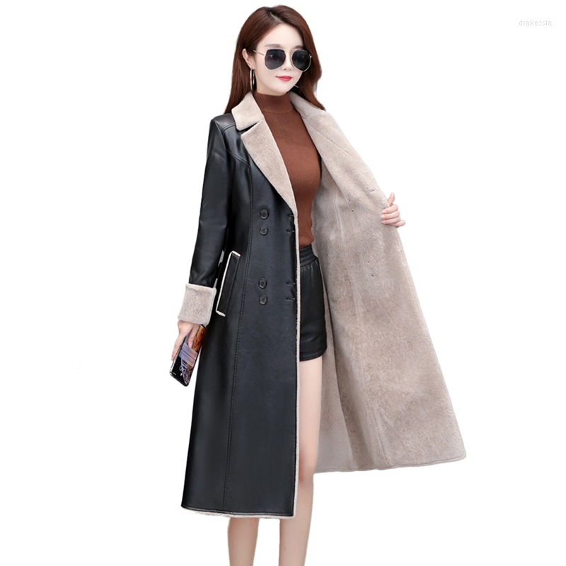 Women's Leather Genuine Jacket Women Winter Fashion Lamb Fur Liner Thicken Warm Long Overcoat Belt Sheepskin Coat Female Clothing, Yellow
Women's Leather Genuine Jacket Women Winter Fashion Lamb Fur Liner Thicken Warm Long Overcoat Belt Sheepskin Coat Female Clothing, Yellow