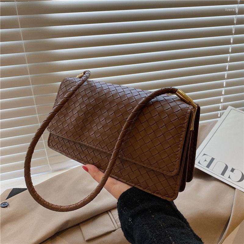 Evening Bags Trend Women Hand Bag 2022 Messenger Female Leather Woven Simple Underarm Shoulder, Black
Evening Bags Trend Women Hand Bag 2022 Messenger Female Leather Woven Simple Underarm Shoulder, Black