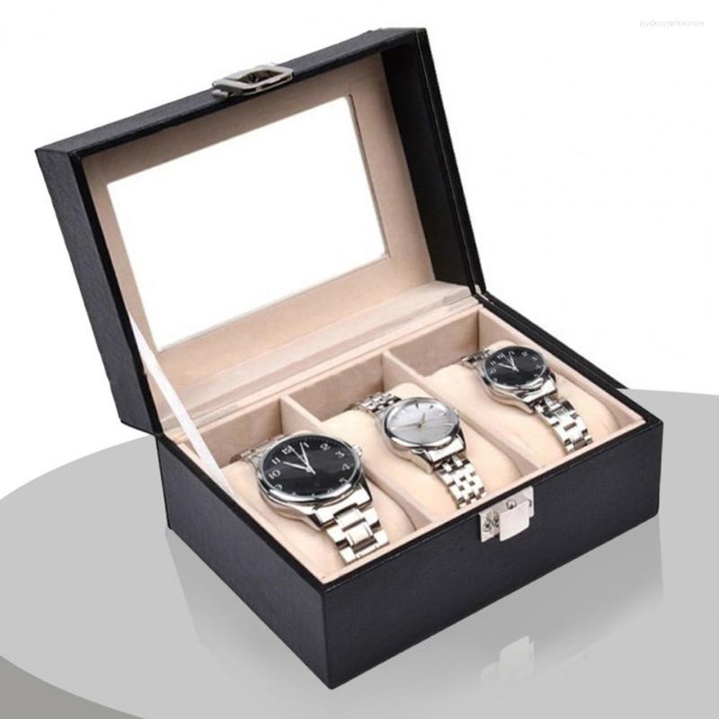 Watch Boxes 3 Slots Box PU Leather Case Holder Organizer Storage Dust-proof Detachable Wooden Display Gift
Watch Boxes 3 Slots Box PU Leather Case Holder Organizer Storage Dust-proof Detachable Wooden Display Gift