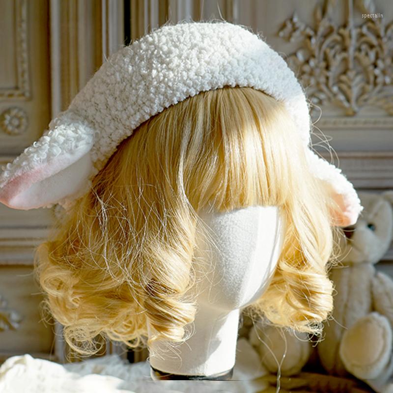 Berets Original Design Hand-made Kawaii Sheep Ears Plush Beret Lamb Wool Lolita Cosplay Cute Harajuku Mori Girl Sweet Hat
Berets Original Design Hand-made Kawaii Sheep Ears Plush Beret Lamb Wool Lolita Cosplay Cute Harajuku Mori Girl Sweet Hat