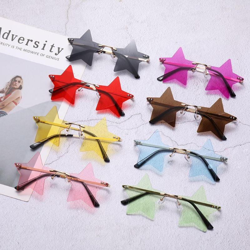 Sunglasses Rimless Star Shape Sun Glasses For Women & Men Party Funny Pentagram Eyewear Christmas Decoration Eyeglasses
Sunglasses Rimless Star Shape Sun Glasses For Women & Men Party Funny Pentagram Eyewear Christmas Decoration Eyeglasses