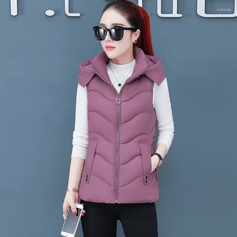 Women's Vests Women Vest Hooded Jacket Coat Sleeveless Autumn Winter For Female Short Cotton Padded Snow Wear Waistcoat 4XL, Brick red
Women's Vests Women Vest Hooded Jacket Coat Sleeveless Autumn Winter For Female Short Cotton Padded Snow Wear Waistcoat 4XL, Brick red