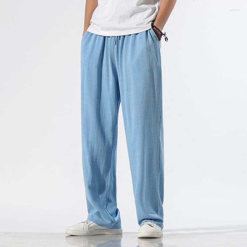 Men's Pants 2022 Summer Straight Men Linen Track Male Streetwear Hip Hop Wide Leg Trousers Joggers Pantalon Homme, Black
Men's Pants 2022 Summer Straight Men Linen Track Male Streetwear Hip Hop Wide Leg Trousers Joggers Pantalon Homme, Black