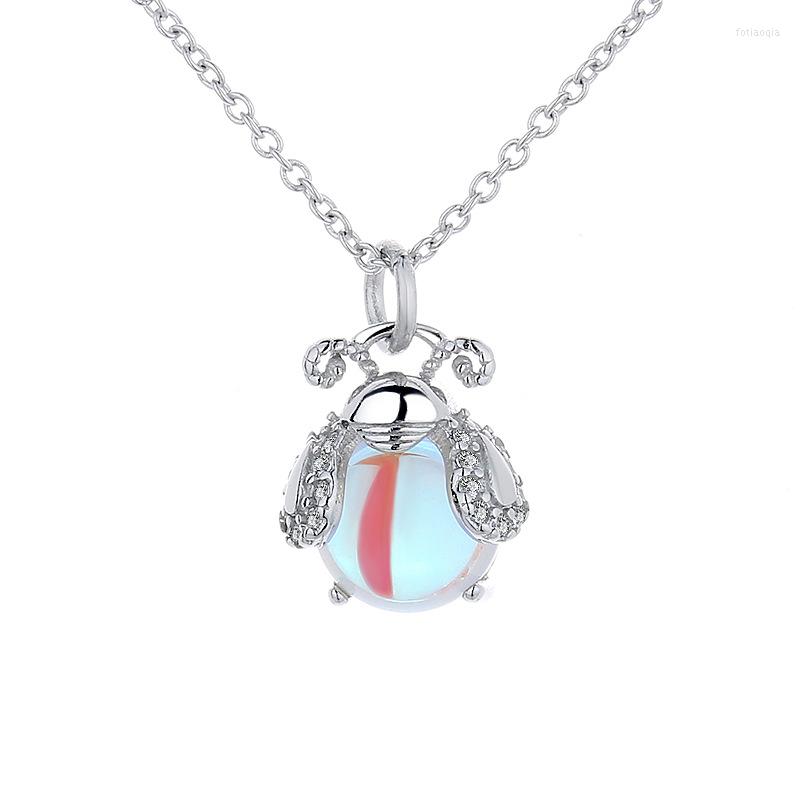 Chains 925 Sterling Silver Luxury Cute Firefly Pendantant Necklace For Women Girls Valentines Day Gift Fashion Jewelry Wholesale
Chains 925 Sterling Silver Luxury Cute Firefly Pendantant Necklace For Women Girls Valentines Day Gift Fashion Jewelry Wholesale