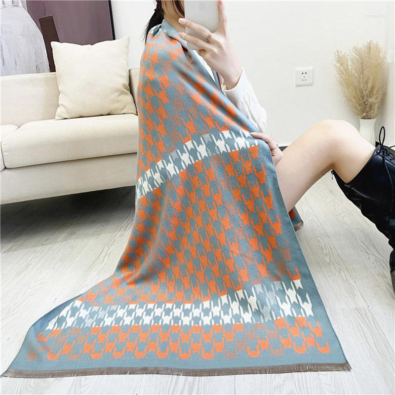 Scarves Winter Scarf Women Cashmere Pashmina Geometric Houndstooth Blanket Wraps Lady Thick Warm Shawl Bufanda 2022
Scarves Winter Scarf Women Cashmere Pashmina Geometric Houndstooth Blanket Wraps Lady Thick Warm Shawl Bufanda 2022
