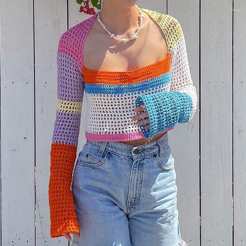 Women' Sweaters Knitted Hollow Out Sexy Sweater Square Collar Patchwork Long Sleeve Pullovers Autumn Ladies Sweet Fashion Tops, Green
Women' Sweaters Knitted Hollow Out Sexy Sweater Square Collar Patchwork Long Sleeve Pullovers Autumn Ladies Sweet Fashion Tops, Green