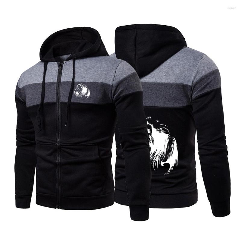 Men' Hoodies Meditation Lion Printed Mens Spring Autumn Casual Long Sleeve Three-Color Stitching Sweatshirts Zipper Jackets Coats
Men' Hoodies Meditation Lion Printed Mens Spring Autumn Casual Long Sleeve Three-Color Stitching Sweatshirts Zipper Jackets Coats