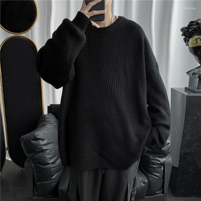 Men's Sweaters Oversize Sweater Knitted INS Autumn Winter High Street Thick Brand Loose Knit Wear Simple Mens Clothing Black Pullover
Men's Sweaters Oversize Sweater Knitted INS Autumn Winter High Street Thick Brand Loose Knit Wear Simple Mens Clothing Black Pullover