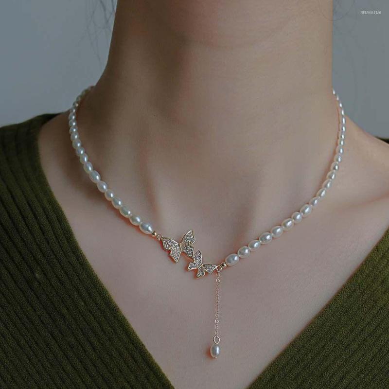 Choker Fashion Rhinestone Butterfly Pendant Pearl Necklace For Women Girls Vintage Clavicle Chain Accessories Jewelry Gifts
Choker Fashion Rhinestone Butterfly Pendant Pearl Necklace For Women Girls Vintage Clavicle Chain Accessories Jewelry Gifts