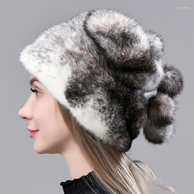 Berets Luxury Winter Hat Women Warm Natural Full Pelt Ball Snow Cap Elegant Female Thick Ski Beanie Hats, Black
Berets Luxury Winter Hat Women Warm Natural Full Pelt Ball Snow Cap Elegant Female Thick Ski Beanie Hats, Black