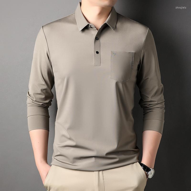 Men's Polos MLSHP Solid Color Seamless Male Polo Shirts Spring Autumn Long Sleeve Smart Casual Simple Classical Slim Fit Men's, Black
Men's Polos MLSHP Solid Color Seamless Male Polo Shirts Spring Autumn Long Sleeve Smart Casual Simple Classical Slim Fit Men's, Black