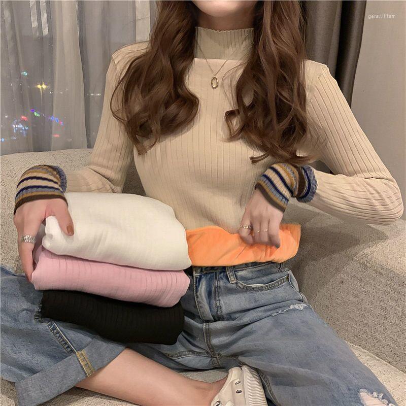 Women's Sweaters Korean Fashion Sweater Warm Wool Liner Winter Woman Slim Pullover Top Mujer Half Turtleneck Basic Robe Pull Chic, Black
Women's Sweaters Korean Fashion Sweater Warm Wool Liner Winter Woman Slim Pullover Top Mujer Half Turtleneck Basic Robe Pull Chic, Black