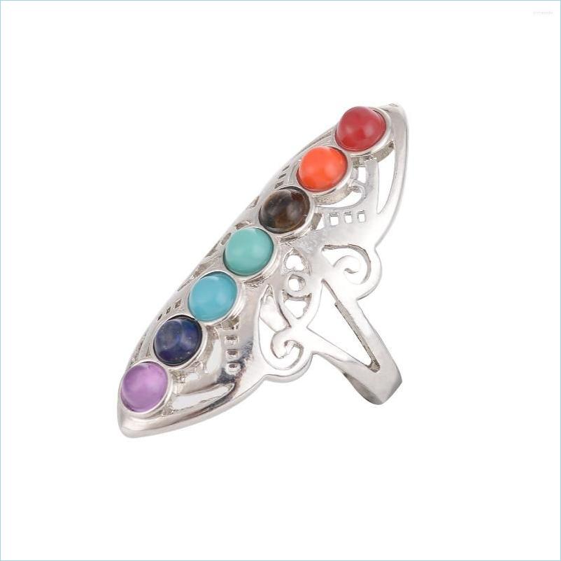 Wedding Rings Wedding Rings 2Pc Natural Gemstone Seven Chakra Ring Size Adjustable Meditation Healing Yoga Lady Amethyst Ornament Qu Dhlcg
Wedding Rings Wedding Rings 2Pc Natural Gemstone Seven Chakra Ring Size Adjustable Meditation Healing Yoga Lady Amethyst Ornament Qu Dhlcg