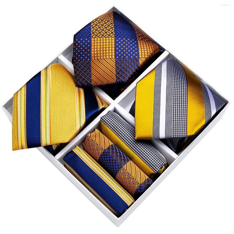 Bow Ties Classic Striped Men's Formal Tie Set 3 Pack Polyester Silk Necktie Pocket Square Cufflinks Gift Box DiBanGu
Bow Ties Classic Striped Men's Formal Tie Set 3 Pack Polyester Silk Necktie Pocket Square Cufflinks Gift Box DiBanGu