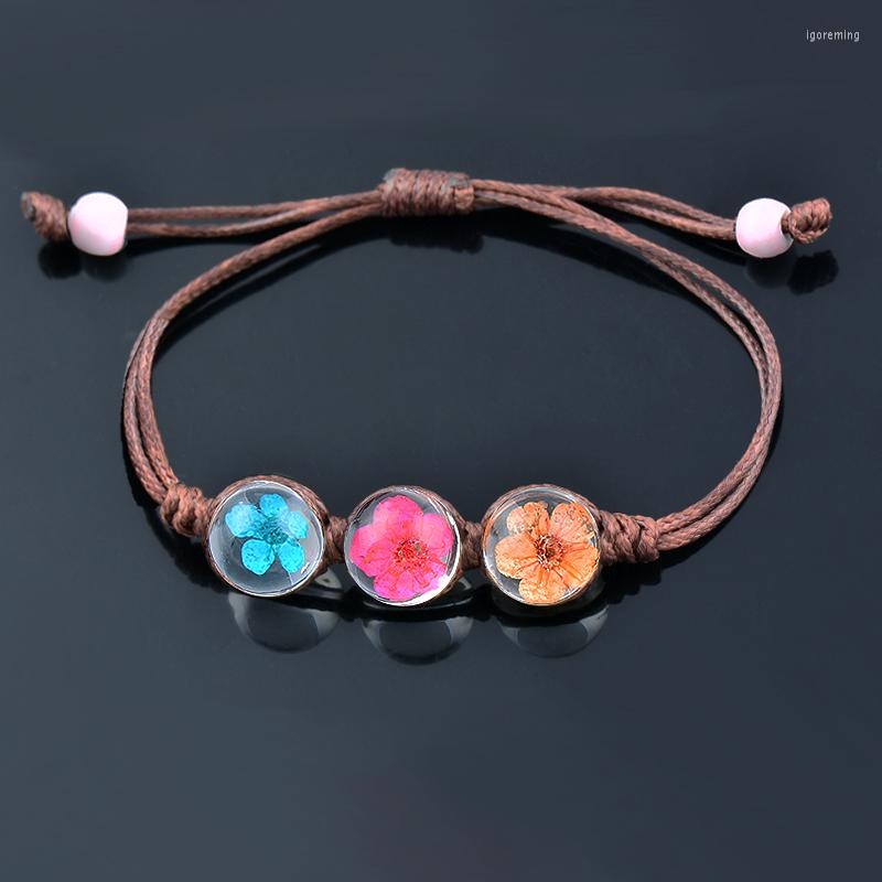 Link Bracelets LEEKER Boho Glass Ball Three Dried Peach Flowers For Women Leather Accessoire Plage Femme Jewelry 2022 SA1 LK2
Link Bracelets LEEKER Boho Glass Ball Three Dried Peach Flowers For Women Leather Accessoire Plage Femme Jewelry 2022 SA1 LK2
