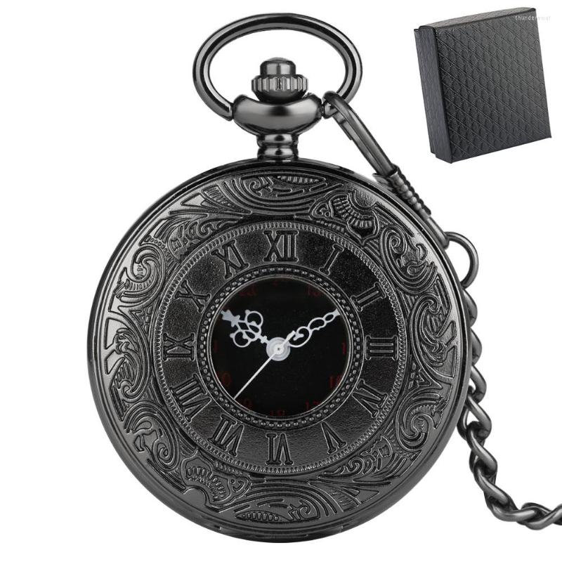 Pocket Watches Classic Roman Numerals Engraved Hollow Vintage Quartz Watch Black Gift Box Men Women Fob Chain Pendant Timepiece, Awith 80 cm chain
Pocket Watches Classic Roman Numerals Engraved Hollow Vintage Quartz Watch Black Gift Box Men Women Fob Chain Pendant Timepiece, Awith 80 cm chain