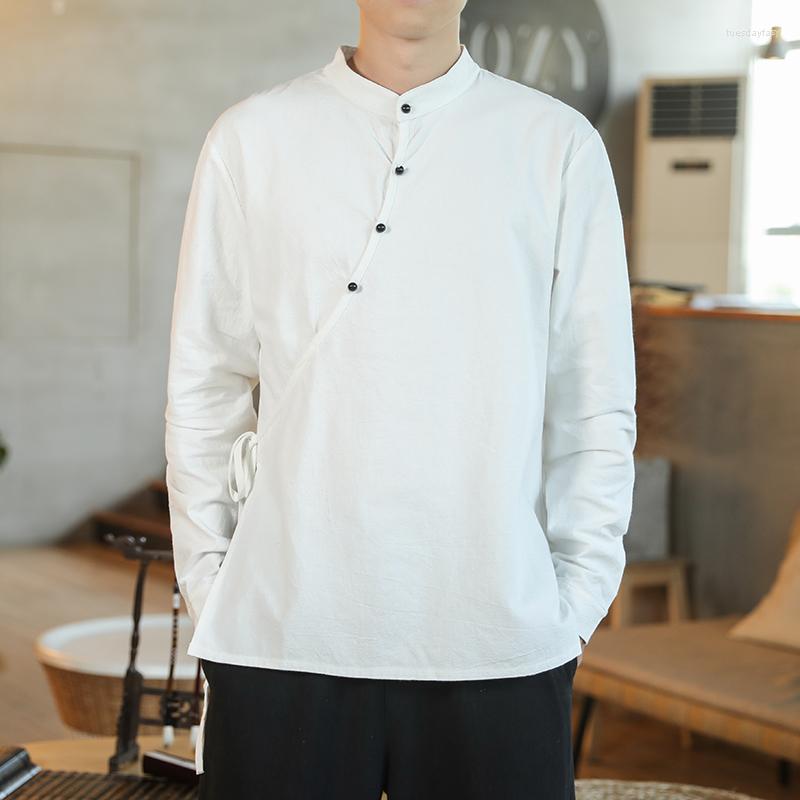 Ethnic Clothing Summer Cotton Black Hanfu Blouse White Mandarin Collar Style Mens Chinese Oriental Costume Big Size Tops
Ethnic Clothing Summer Cotton Black Hanfu Blouse White Mandarin Collar Style Mens Chinese Oriental Costume Big Size Tops