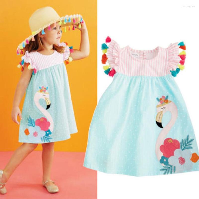 Clothing Sets Summer Toddler Baby Kids Girls Flamingo Print Striped Dress Animals Casual Sundres Clothes For 1-6 Years, Picture shown
Clothing Sets Summer Toddler Baby Kids Girls Flamingo Print Striped Dress Animals Casual Sundres Clothes For 1-6 Years, Picture shown
