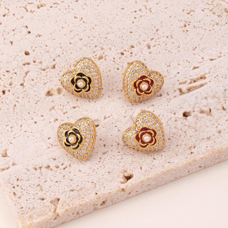 Dangle Earrings LONDANY Camellia Flower Diamond Heart Pearl Female Enamel Fashion Silver Needle
Dangle Earrings LONDANY Camellia Flower Diamond Heart Pearl Female Enamel Fashion Silver Needle