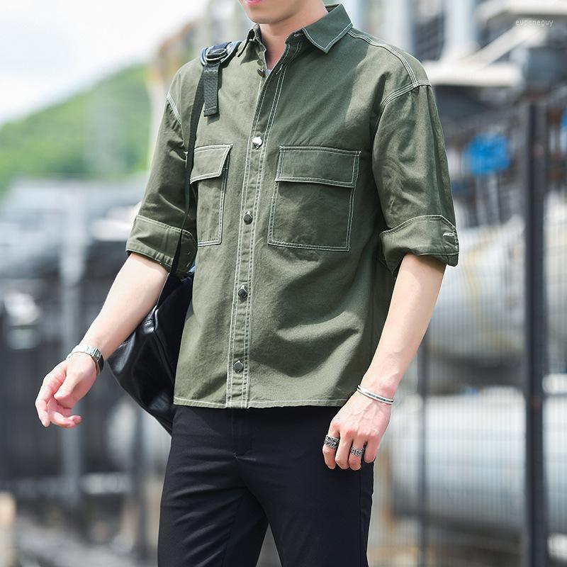 Men's Casual Shirts Cotton Multi-pocket Tooling Shirt Jacket Mens Long-sleeved All-match Blouse Spring Autumn Loose Harajuku Oversized, Black
Men's Casual Shirts Cotton Multi-pocket Tooling Shirt Jacket Mens Long-sleeved All-match Blouse Spring Autumn Loose Harajuku Oversized, Black