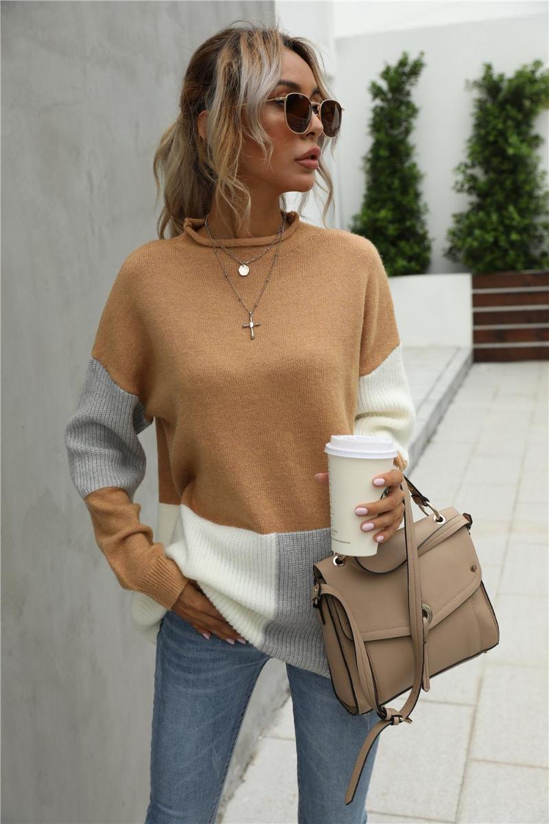 Women' Sweaters Ladies Sweater 2022 Autumn And Winter Stitching Contrast Color Personality Fashionable Commuter Pullover, Black
Women' Sweaters Ladies Sweater 2022 Autumn And Winter Stitching Contrast Color Personality Fashionable Commuter Pullover, Black
