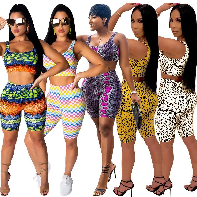 Women' Tracksuits Fashion Printing Casual Suits Slim Short Vest High Elasticity Skinny Shorts Two-piece Set Serpentine Purple Office Lady, Green
Women' Tracksuits Fashion Printing Casual Suits Slim Short Vest High Elasticity Skinny Shorts Two-piece Set Serpentine Purple Office Lady, Green