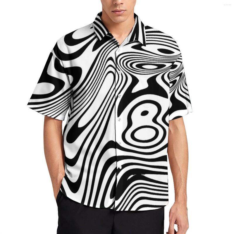 Men's Casual Shirts Black And White Marble Shirt Beach Visual Contrast Stripe Abstract Hawaii Print Blouses Pure Oversized Clothing, Style-6
Men's Casual Shirts Black And White Marble Shirt Beach Visual Contrast Stripe Abstract Hawaii Print Blouses Pure Oversized Clothing, Style-6