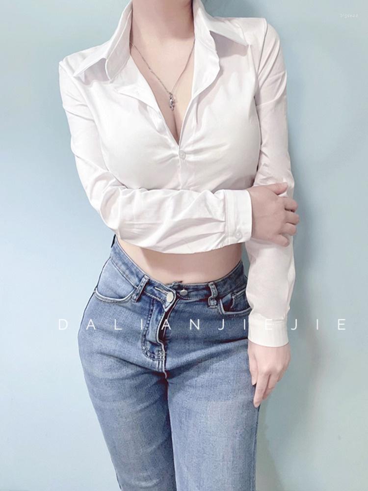 Women's Blouses Sexy Blouse Busty Tops Korean Sweet Slim OL Long Sleeve Shirt Women Spring Summer Fashion Shrot Y283, Blue
Women's Blouses Sexy Blouse Busty Tops Korean Sweet Slim OL Long Sleeve Shirt Women Spring Summer Fashion Shrot Y283, Blue