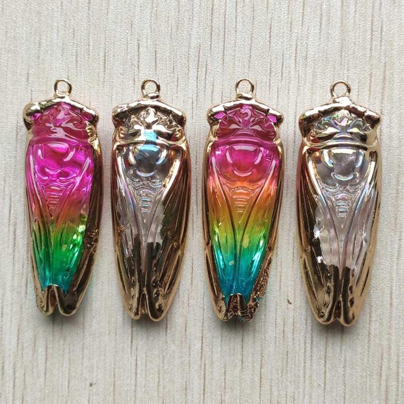 Pendant Necklaces Fashion Natural Crystal Beautiful Carved Cicada Pendants For Jewelry Accessories Making Wholesale 4pcs/lot
Pendant Necklaces Fashion Natural Crystal Beautiful Carved Cicada Pendants For Jewelry Accessories Making Wholesale 4pcs/lot
