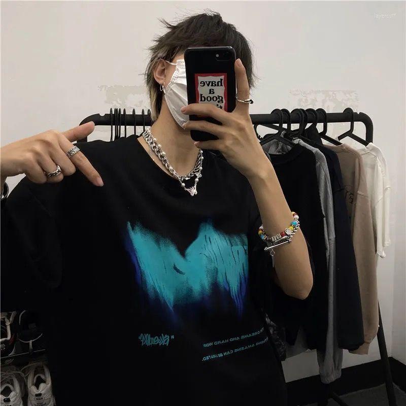 Men's T Shirts T-shirts Men Summer Trend Tie Dye Dark Letter Printing Short-sleeved T-shirt Korean Fashion Oversize Top Loose Wild Man, Black
Men's T Shirts T-shirts Men Summer Trend Tie Dye Dark Letter Printing Short-sleeved T-shirt Korean Fashion Oversize Top Loose Wild Man, Black