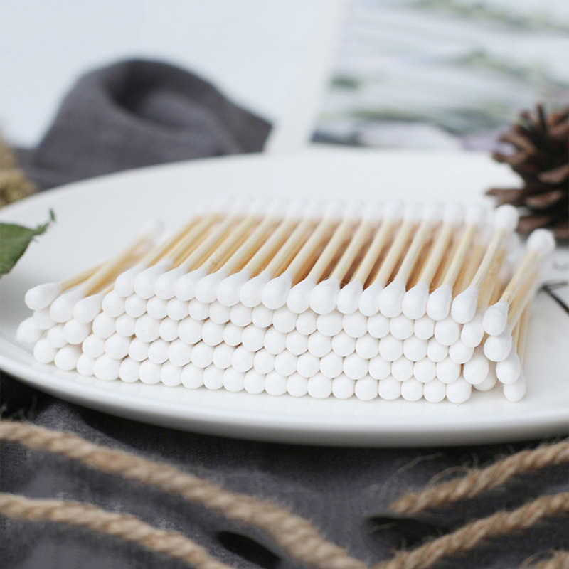 Color Makeup Remover Clean Cotton Swabs Round Pointed Head Cottons Stick Cottons Bud Nose Ear Cleaning Tampons Cotonete Makeups Tool