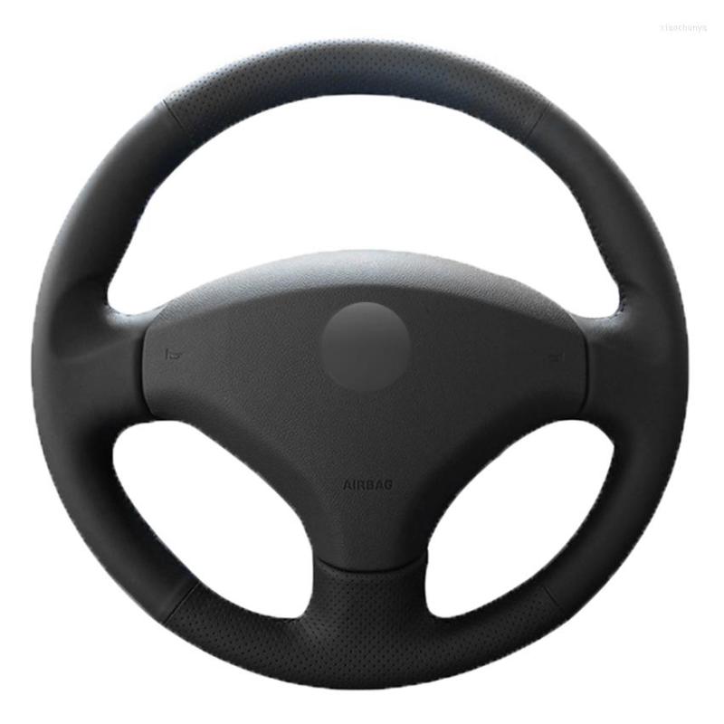 Steering Wheel Covers Black PU Faux Leather Car Cover For 408 2010-2014 308 2007-2013 3008 2011-2022
Steering Wheel Covers Black PU Faux Leather Car Cover For 408 2010-2014 308 2007-2013 3008 2011-2022
