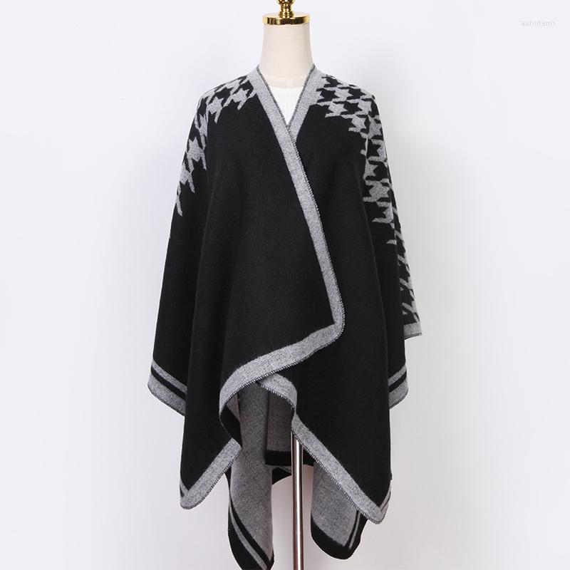 Scarves Fashion Imitation Cashmere Women Houndstooth Print Hooded Scarf Winter Warm Long Shawl Wrap Female Knitted Soft Thick Blanket
Scarves Fashion Imitation Cashmere Women Houndstooth Print Hooded Scarf Winter Warm Long Shawl Wrap Female Knitted Soft Thick Blanket
