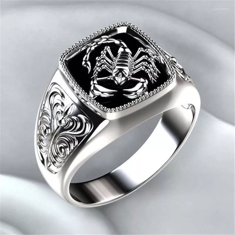 Wedding Rings Top-quality Gothic Style Punk Scorpion Male Retro Ring Pattern For Men Jewelry
Wedding Rings Top-quality Gothic Style Punk Scorpion Male Retro Ring Pattern For Men Jewelry