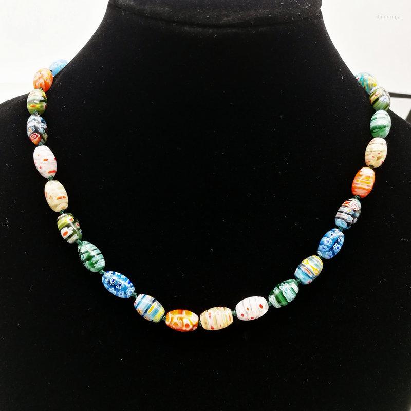 Choker 8 12 Mm 2 PCS Fashion Egg-shaped Thousand Flowers Glass Combination Necklace Jewelry DIY Manual
Choker 8 12 Mm 2 PCS Fashion Egg-shaped Thousand Flowers Glass Combination Necklace Jewelry DIY Manual